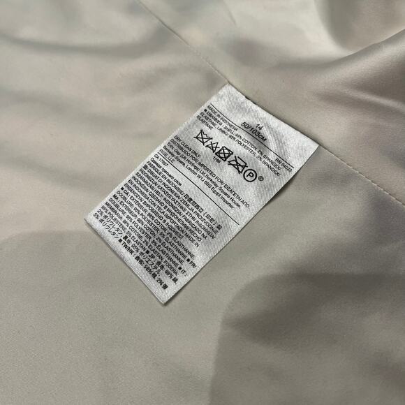 Banana Republic Floral Blazer Sz 14 Gerber Daisy Blue Pink Casual Preppy Spring - Picture 6 of 7